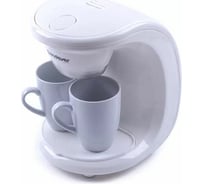 Кофеварка капельного типа ENDEVER белый, пластик, фарфоровые чашки Costa-1040