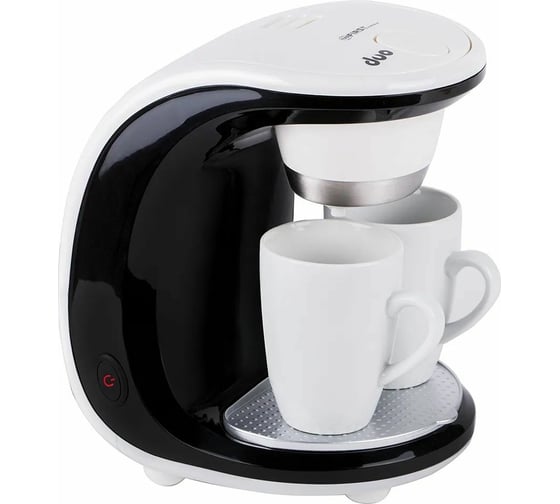 Кофеварка FIRST 450 Вт, 2 чашки FA-5453-2 White/black