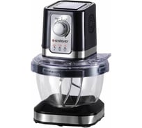 Планетарный миксер с чашей ENDEVER черный, мощность 600 Вт, объем стеклянной чаши 4 л Sigma-27