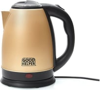 Электрический чайник GOODHELPER 1.8 л, 1500 Вт, корпус нержавеющая сталь KS-181C золото