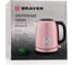 Электрический чайник BRAYER 2200 STRIX Вт, окрашенная сталь, термометр, розовый BR1005PK 2