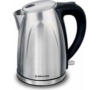 Электрический чайник BRAYER 2200 Вт, 1.7 л, нержавеющая cталь BR1041