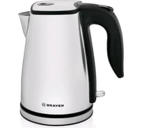 Электрический чайник BRAYER 2200 Вт, 1.7 л, нержавеющая cталь BR1042