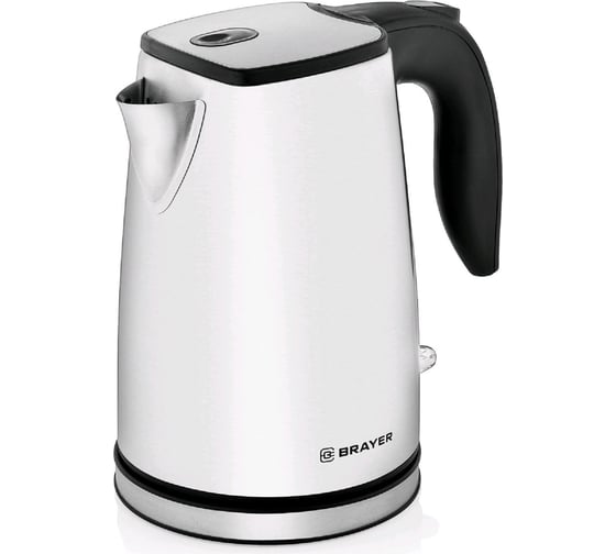 Электрический чайник BRAYER 2200 Вт, 1.7 л, нержавеющая cталь BR1042