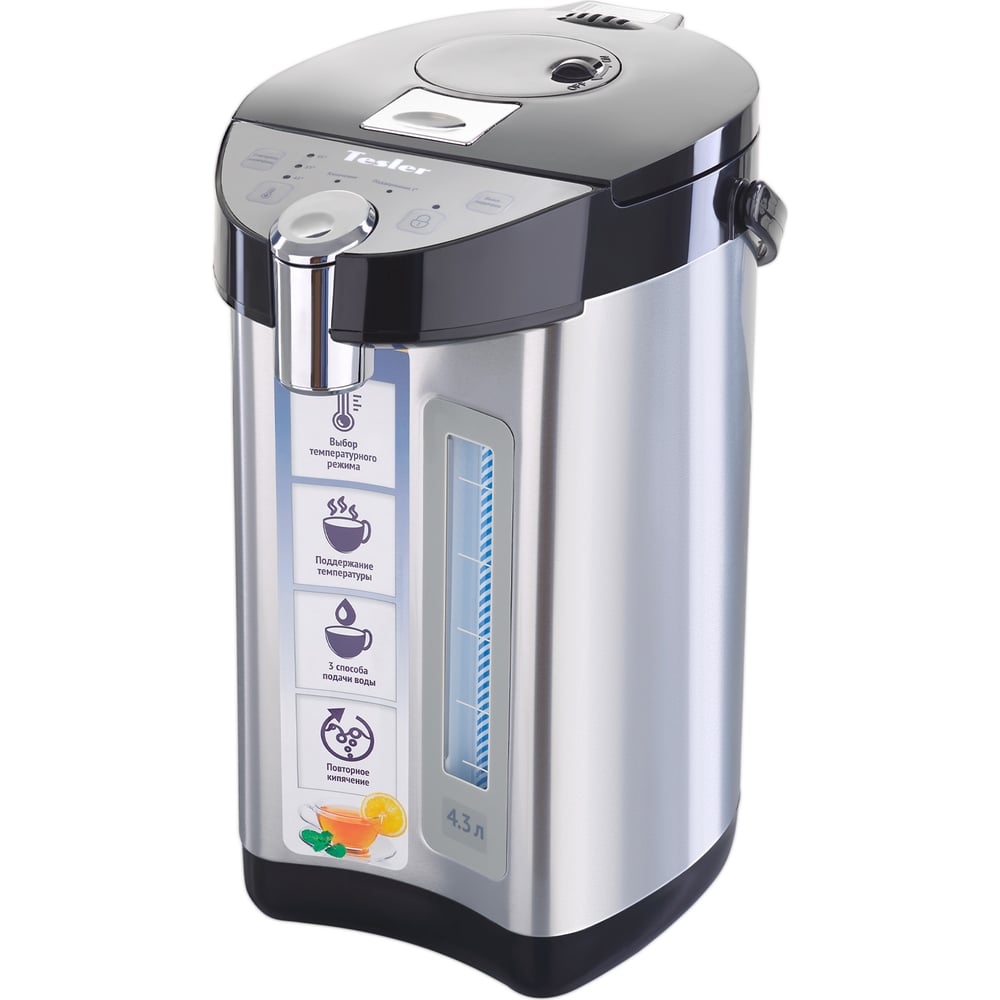 Термопот TESLER TP-5001 BLACK 00000202614 - выгодная цена, отзывы ...