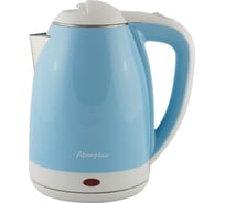 Электрический чайник Матрёна MA-122 1.8 л, стальной, голубой 007366