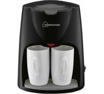 Кофеварка HomeStar HS-2020 черная, 500 Вт, две чашки 005120