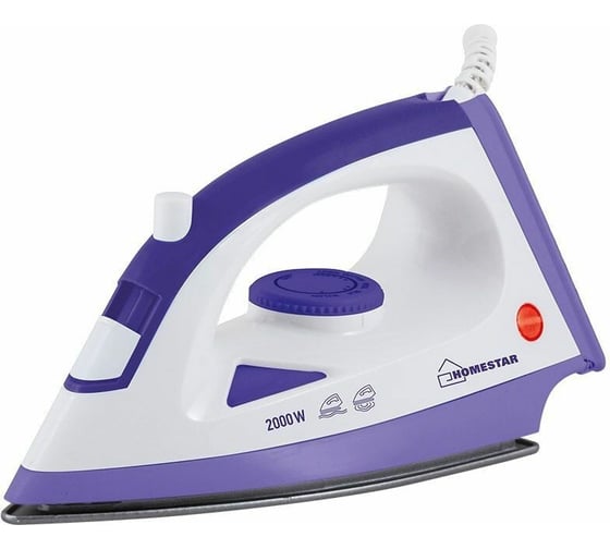 Утюг HomeStar HS-4001 фиолетовый, 2000 Вт, пар, тефлоновая подошва 005140