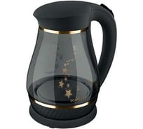 Чайник Scarlett на подставке, 1850-2200 Вт, 1.7 л, черное стекло SC-EK27G84