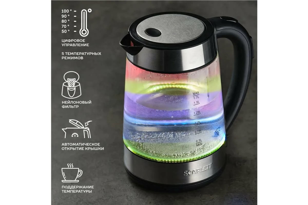 Электрический чайник Scarlett SC-EK27G41 - выгодная цена, отзывы ...