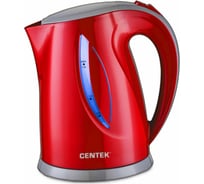 Чайник Centek 1.8 л, 2200 Вт, внутренняя LED-подсветка CT-0053 Red