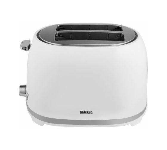 Тостер Centek белый, 850 Вт, 7 уровней прожарки, 2 тоста, поддон, стоп, подогрев, разморозка CT-1432 WHITE