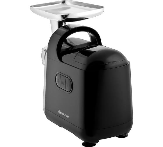 Мясорубка BRAYER 2000 Вт, реверс, насадки кеббе, колбасы, овощей BR1602