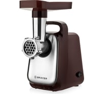Мясорубка BRAYER 1300 Вт, реверс, насадки кеббе, колбасы, 2 диска BR1601