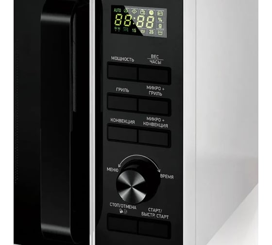 Микроволновая печь bbk 25MWC-992T/WB белый/черный 00-00000644