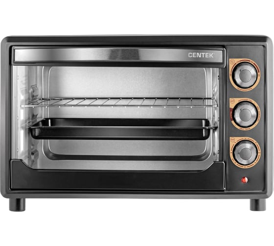Жарочный шкаф Centek 36 л 1600 Вт, 1 противень, таймер 90 мин, 4 режима, max 320 CT-1530-36 BLACK PROMO