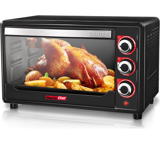 Жарочный шкаф Centek 36 л 1600 Вт, 1 противень, таймер 90 мин, 4 режима, max 320 CT-1530-36 BLACK PROMO