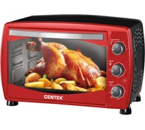 Жарочный шкаф Centek красный 42 л 1600 Вт + противень, 4 режима CT-1531-42 RED PROMO
