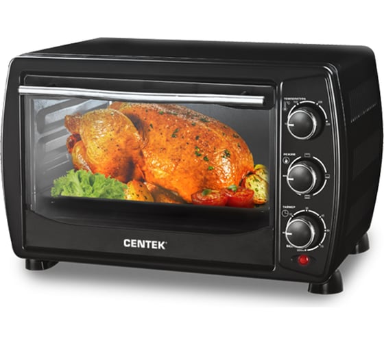 Жарочный шкаф Centek черный 20 л 1400Вт, таймер 90 мин, 4 режима, max 320 CT-1536-20 1