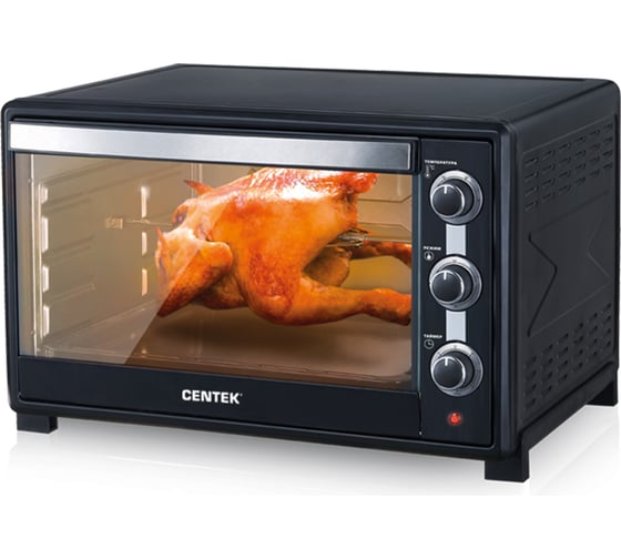 Жарочный шкаф Centek черный 62 л 2200 Вт, таймер 90 мин со звуком CT-1533-62 GRILL