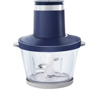 Чоппер Centek Blue 600 Вт 2 скорости, стеклянная чаша 2 л, 4 лезвия, резиновое основание CT-1397