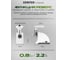 Мясорубка Centek 1550 Вт, реверс, 2 диска, стальной нож и узлы CT-1609 White 9
