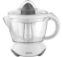 Соковыжималка для цитрусовых Centek 1.2 л, 40 Вт, прозрачный корпус, съёмный кувшин, 2 насадки CT-1232