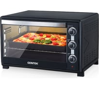 Жарочный шкаф Centek черный 62 л 2200 Вт, таймер 90 мин, 4 режима, max 320 CT-1533-62 BLACK