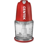 Чоппер Centek красный 350 Вт, стакан 500 мл, насадка для сливок, турбо + импульсный режим CT-1391 Red
