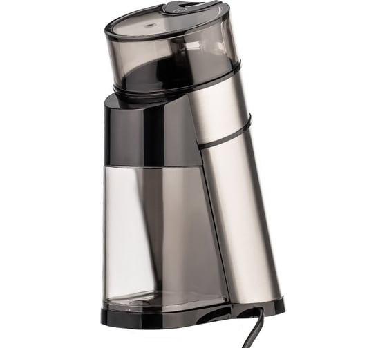 Кофемолка Centek сталь 250 Вт, 70 г, 7 чашек, уникальная форма, прозрачная крышка CT-1359