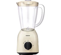 Настольный блендер Centek бежевый 600 Вт стакан 1.5 л, 2 скорости + импульсный режим, 4 лезвия CT-1348 Beige
