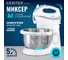 Миксер Centek с чашей белый/сталь 320 Вт стальная чаша 3.5 л, 5 скоростей + турбо CT-1107 2