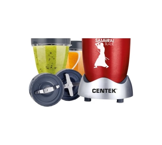 Мульти-блендер Centek 800 Вт, 12 предметов, стаканы 800 и 500 мл, 2 ножа, корпус алюминий CT-1324
