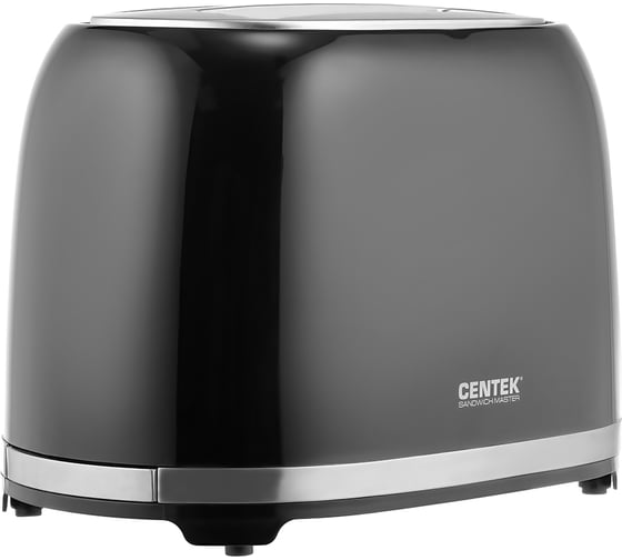Тостер Centek черный 850 Вт, 7 степеней прожарки, 2 тоста, поддон, стоп, подогрев, разморозка CT-1432 BLACK
