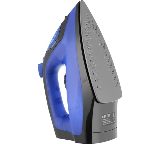 Утюг Centek 1800 Вт, антипригар подошва, 200 мл, паровой удар, самоочистка CT-2360 BLUE