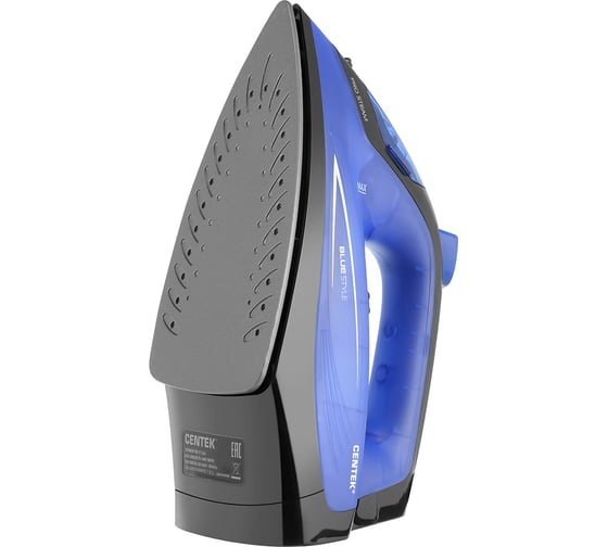 Утюг Centek 1800 Вт, антипригар подошва, 200 мл, паровой удар, самоочистка CT-2360 BLUE