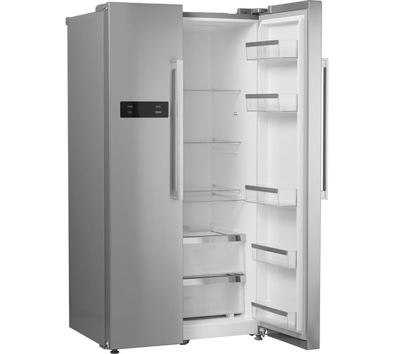 Холодильник Centek 530 л (182 л/348 л) 895x705x1788 мм (ДхШхВ) А+ GMCC CT-1751 INOX
