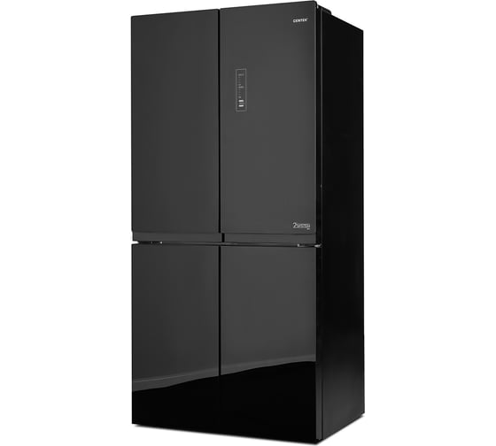 Холодильник Centek Total NF 456 л (153 л/303 л) 655x833x1775 мм, стекло, 4 двери CT-1756 Black Glass