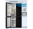Холодильник Centek Total NF 456 л (153 л/303 л) 655x833x1775 мм, стекло, 4 двери CT-1756 Black Glass 2