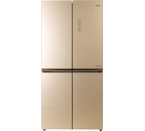 Холодильник Centek Total NF 456 л (153 л/303 л) 655x833x1775 мм, стекло, 4 двери CT-1756 Beige Glass