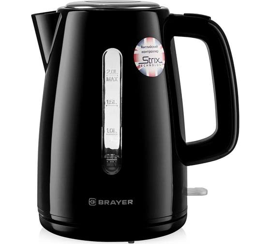Электрический чайник BRAYER 2 л, STRIX BR1058BK 1