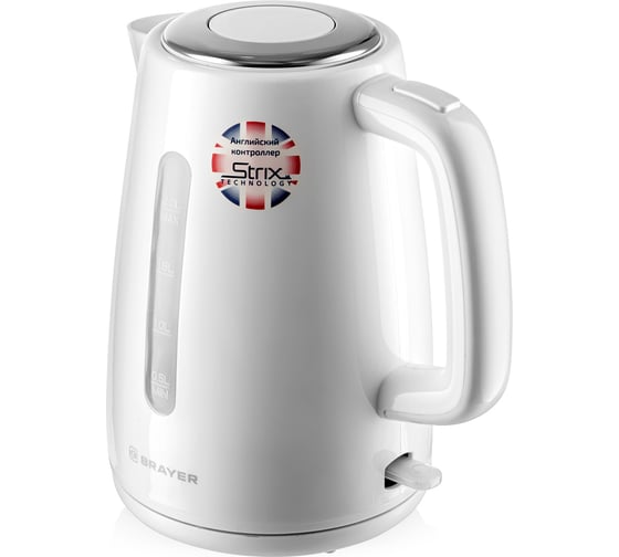 Электрический чайник BRAYER 2 л, STRIX BR1058WH