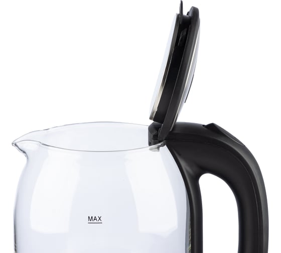 Чайник Homestar HS-1042 1.8 л стекло, пластик черный 105222