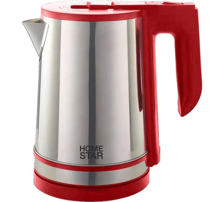 Чайник Homestar HS-1039 1.8 л стальной, вишнёвый 105219