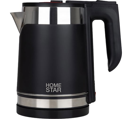 Чайник Homestar HS-1038 1.8 л черный, двойной корпус 105217