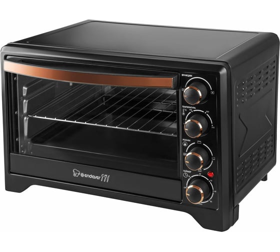 Мини-печь Endever Danko 4036, черный цвет, мощность 1600 Вт, объем 35 л 90339 1