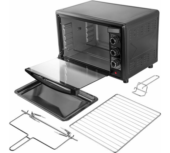 Мини-печь Endever Danko 4046, черный цвет, мощность 2000 Вт, объем 45 л 90338