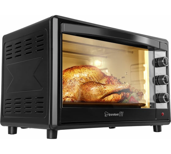 Мини-печь Endever Danko 4046, черный цвет, мощность 2000 Вт, объем 45 л 90338