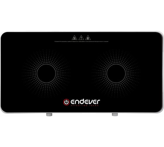 Электрическая плитка Endever индукционного типа с двумя конфорками Skyline IP-61, мощность 2000 Вт + 2000 Вт 90346