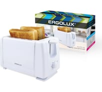Электрический тостер Ergolux ELX-ET01-C01 NEW белый, 220-240 В, 700 Вт 14721